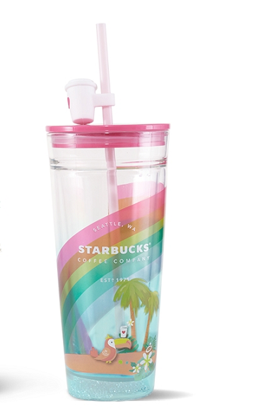 2021 Limited Edition Starbucks Mugs Cloudy Glass Straw Cup Large