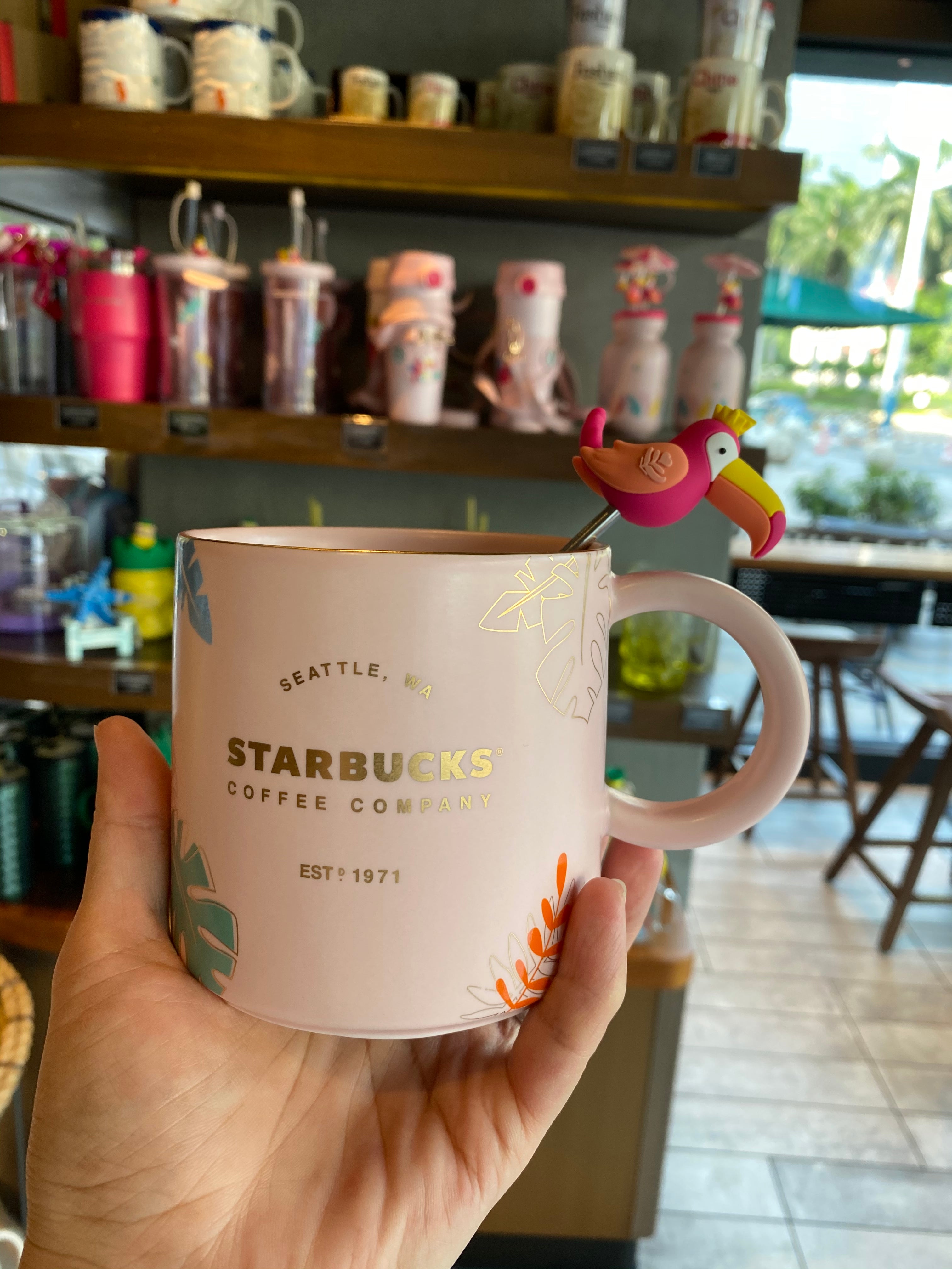 Starbucks China 2021 Colorful jungle contigo Straw cup 473ml