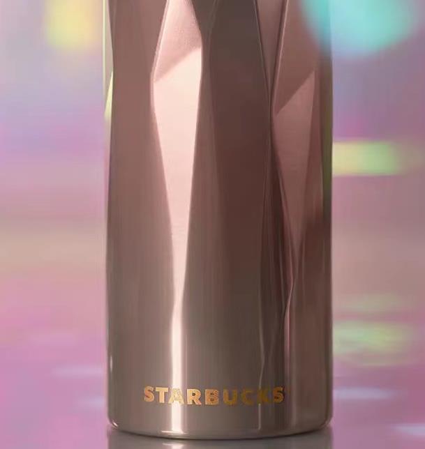 Starbucks China 2021 Pink Grey Gradient Stainless Steel 16oz Tumbler