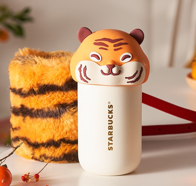 China 2022 Year Of The Tiger 7.5oz Capsule Cup With Tiger Fur Bag
