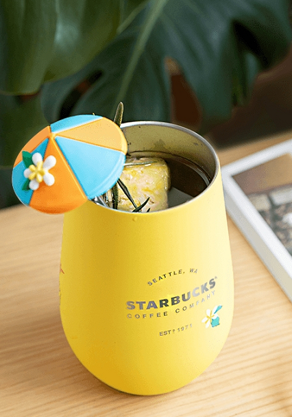 China 2023 Starbucks Summer Yellow Stainless Steel Cup