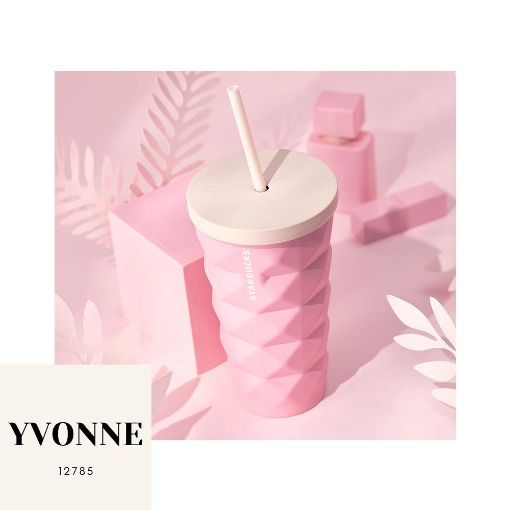 Starbucks 2020 China Summer Pink Pineapple 16oz Stainless Steel Straw Tumbler - Yvonne12785